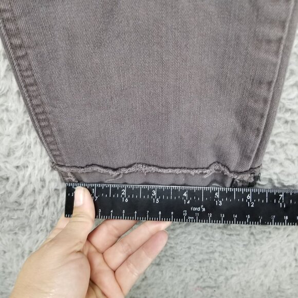 Democracy Jeans Womens 8 Flexellent Gray Stretch Mid Rise Cropped *Read* - Picture 10 of 12